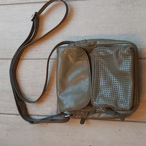 Genuine small green leather purse